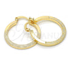 Argolla Pequeña 02.170.0197.1.25 Oro Laminado, Diamantado, Tono Dorado