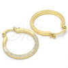 Argolla Pequeña 02.170.0197.1.25 Oro Laminado, Diamantado, Tono Dorado