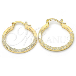 Argolla Pequeña 02.170.0197.1.25 Oro Laminado, Diamantado, Tono Dorado