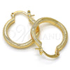 Argolla Pequeña 02.170.0205.20 Oro Laminado, Pulido, Tono Dorado