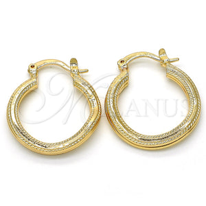Argolla Pequeña 02.170.0205.20 Oro Laminado, Pulido, Tono Dorado