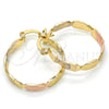 Argolla Pequeña 02.170.0206.25 Oro Laminado, Pulido, Tres Tonos
