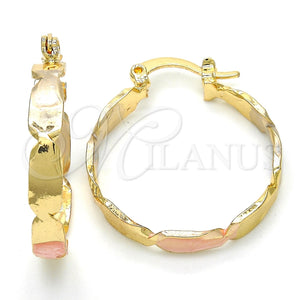 Argolla Pequeña 02.170.0206.25 Oro Laminado, Pulido, Tres Tonos