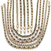 Collar y Pulsera 06.284.0014.3 Oro Laminado, con Verde and Blanca Zirconia Cubica, Pulido, Tono Dorado