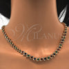 Collar y Pulsera 06.284.0014.4 Oro Laminado, con Zirconia Cubica Blanca, Pulido, Tono Dorado