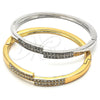 Aro Individual 07.252.0052.04 Oro Laminado, con Blanca Cristal, Pulido, Tono Dorado (04 MM Thickness, Size 4 (2.25 Diameter))