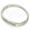 Aro Individual 07.252.0057.1.04 Oro Laminado Blanco, con Cristal Blanca, Pulido, Rodinado (Grosor 04 MM, Talla 4 (2,25 de Diámetro))