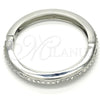 Aro Individual 07.252.0063.1.04 Oro Laminado Blanco, con Cristal Blanca, Pulido, Rodinado (Grosor 08 MM, Talla 4 (2,25 de Diámetro))