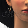 Argolla Pequeña 02.102.0056.25 Oro Laminado, Diamantado, Tres Tonos