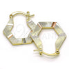 Argolla Pequeña 02.102.0056.25 Oro Laminado, Diamantado, Tres Tonos