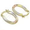Argolla Pequeña 02.102.0061.20 Oro Laminado, Pulido, Tres Tonos