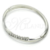 Aro Individual 07.252.0072.1.04 Oro Laminado Blanco, con Cristal Blanca, Pulido, Rodinado (Grosor 04 MM, Talla 4 (2,25 de Diámetro))