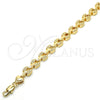 Pulsera Elegante 03.210.0064.07 Oro Laminado, Pulido, Tono Dorado (07 MM Thickness, 7 Inches Length)