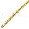 Pulsera Elegante 03.210.0066.08 Oro Laminado, Diseño de Mariposa, Pulido, Tono Dorado (08 MM Thickness, 8 Inches Length)