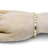 Pulsera Básica 04.63.1335.08 Oro Laminado, Pulido, Tono Dorado (100 Gauge, 05 MM Thickness, 8 Inches Length)
