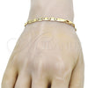 Pulsera Básica 04.63.1336.08 Oro Laminado, Pulido, Tono Dorado (100 Gauge, 05 MM Thickness, 8 Inches Length)