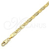 Pulsera Básica 04.63.1336.08 Oro Laminado, Pulido, Tono Dorado (100 Gauge, 05 MM Thickness, 8 Inches Length)