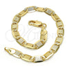 Pulsera Básica 04.63.1336.08 Oro Laminado, Pulido, Tono Dorado (100 Gauge, 05 MM Thickness, 8 Inches Length)