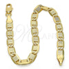 Pulsera Básica 04.63.1336.08 Oro Laminado, Pulido, Tono Dorado (100 Gauge, 05 MM Thickness, 8 Inches Length)