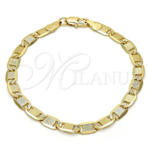 Pulsera Básica 04.63.1336.08 Oro Laminado, Pulido, Tono Dorado (100 Gauge, 05 MM Thickness, 8 Inches Length)