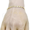 Pulsera Básica 04.63.1337.08 Oro Laminado, Pulido, Tono Dorado (100 Gauge, 05 MM Thickness, 8 Inches Length)