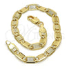 Pulsera Básica 04.63.1337.08 Oro Laminado, Pulido, Tono Dorado (100 Gauge, 05 MM Thickness, 8 Inches Length)