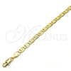 Pulsera Básica 04.63.1340.08 Oro Laminado, Pulido, Tono Dorado (100 Gauge, 05 MM Thickness, 8 Inches Length)