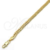 Gargantilla Basica 04.63.1341.24 Oro Laminado, Pulido, Tono Dorado (Calibre 100, Grosor 05 MM, 24 Pulgadas de Largo)