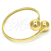 Aro Individual 07.102.0001.1 Oro Laminado, Diseño de Bola, Pulido, Tono Dorado (05 MM Thickness, One size fits all)