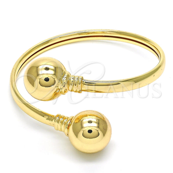 Aro Individual 07.102.0001.1 Oro Laminado, Diseño de Bola, Pulido, Tono Dorado (05 MM Thickness, One size fits all)