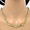 Collar y Pulsera 06.185.0017 Oro Laminado, con Aurore Boreale Cristal, Pulido, Tono Dorado