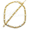 Collar y Pulsera 06.185.0018 Oro Laminado, con Aurore Boreale Cristal, Pulido, Tono Dorado