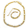 Collar y Pulsera 06.185.0018 Oro Laminado, con Aurore Boreale Cristal, Pulido, Tono Dorado