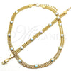 Collar y Pulsera 06.185.0019 Oro Laminado, con Aurore Boreale Cristal, Pulido, Tono Dorado