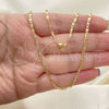 Gargantilla Basica 04.213.0081.18 Oro Laminado, Pulido, Tono Dorado (02 MM Thickness, 48 Inches Length)