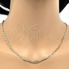 Gargantilla Basica 04.213.0083.24 Oro Laminado, Pulido, Tono Dorado (03 MM Thickness, 24 Inches Length)