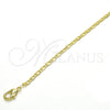 Gargantilla Basica 04.213.0083.24 Oro Laminado, Pulido, Tono Dorado (03 MM Thickness, 24 Inches Length)