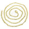 Gargantilla Basica 04.213.0083.24 Oro Laminado, Pulido, Tono Dorado (03 MM Thickness, 24 Inches Length)