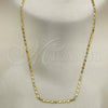 Gargantilla Basica 04.213.0084.24 Oro Laminado, Pulido, Tono Dorado (02 MM Thickness, 24 Inches Length)