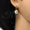 Arete Gancho Frances 02.163.0046 Oro Laminado, Pulido, Tono Dorado