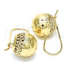 Arete Gancho Frances 02.163.0046 Oro Laminado, Pulido, Tono Dorado