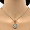 Dije Religioso 05.120.0084.1 Oro Laminado, Diseño de Angel y Corazón, con Zirconia Cubica Blanca, Pulido, Tres Tonos