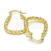 Argolla Pequeña 02.170.0212.15 Oro Laminado, Diamantado, Tono Dorado