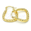 Argolla Pequeña 02.170.0212.15 Oro Laminado, Diamantado, Tono Dorado