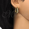 Argolla Huggie 02.287.0004.15 Oro Laminado, con Blanca Zirconia Cubica, Pulido, Tono Dorado