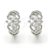 Argolla Huggie 02.267.0040.15 Oro Laminado, con Blanca Zirconia Cubica, Pulido, Rodinado