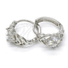 Argolla Huggie 02.267.0040.15 Oro Laminado, con Blanca Zirconia Cubica, Pulido, Rodinado
