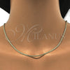 Gargantilla Basica 04.213.0094.24 Oro Laminado, Pulido, Tono Dorado (03 MM Thickness, 24 Inches Length)