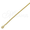 Gargantilla Basica 04.213.0094.24 Oro Laminado, Pulido, Tono Dorado (03 MM Thickness, 24 Inches Length)