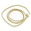 Gargantilla Basica 04.213.0094.24 Oro Laminado, Pulido, Tono Dorado (03 MM Thickness, 24 Inches Length)